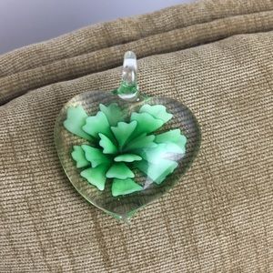 Vintage glass pendant 🍃